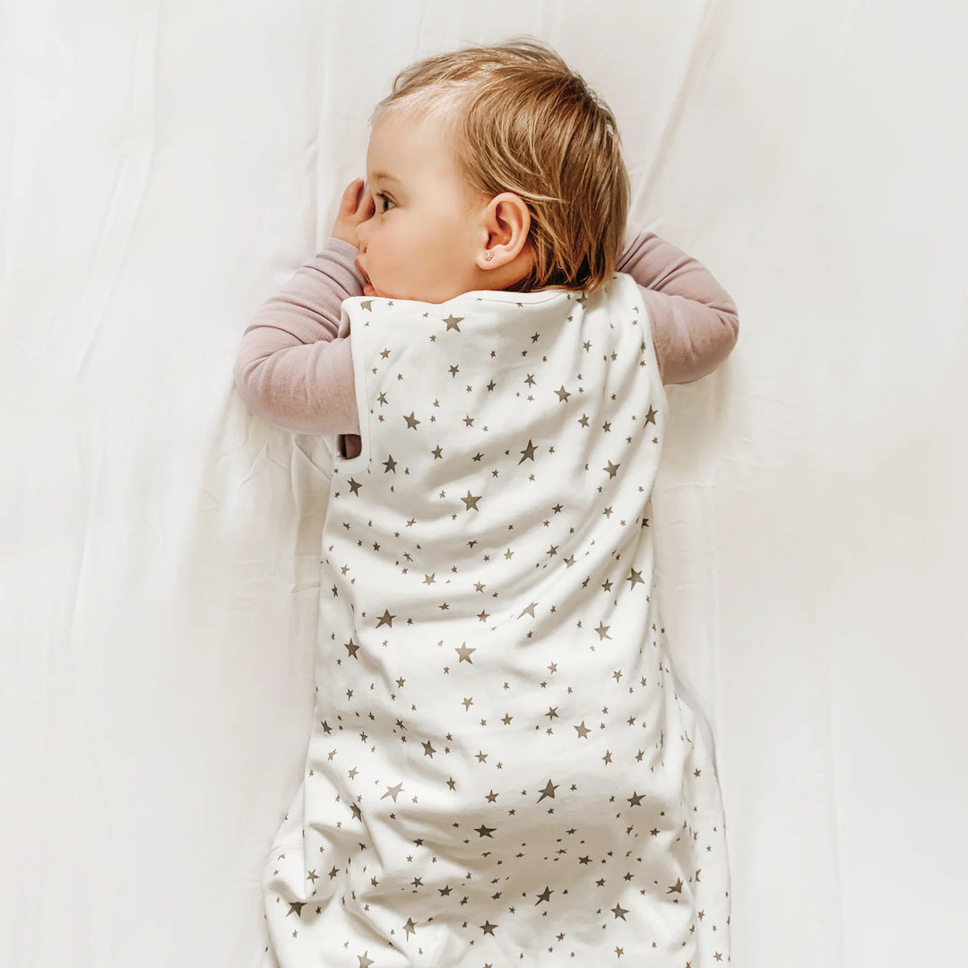 >Woolino 4 Season CLASSIC Merino Wool &amp; Organic Cotton Baby Sleep Bag - Star White