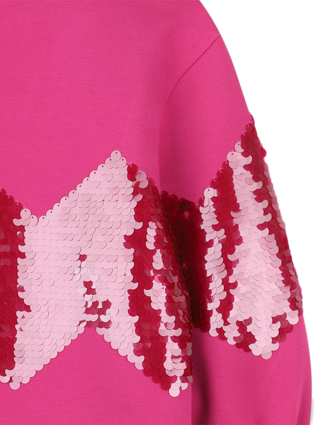 Karl Lagerfeld Kids Girls Fuchsia Sequin Sweatshirt Dress - 8Y