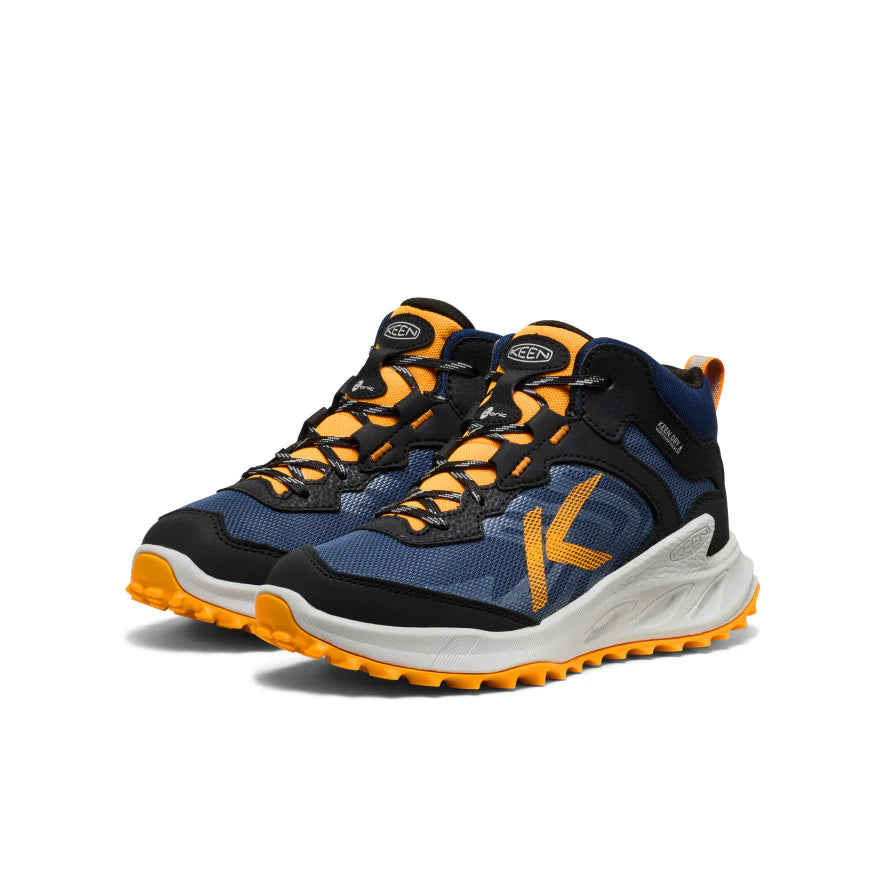 >KEEN Kids Zionic Waterproof Boot - Naval Academy/Bright Marigold – Mom ...
