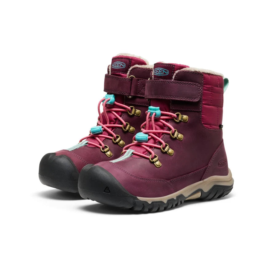 >KEEN Kids Kanibou Waterproof Winter Boot - FIG/PINK LEMONADE