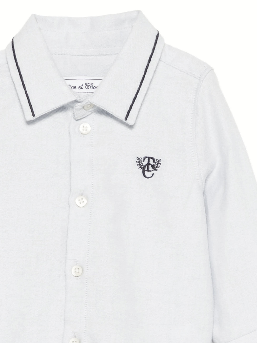 Tartine et Chocolat Kids Baby White Monogram Shirt