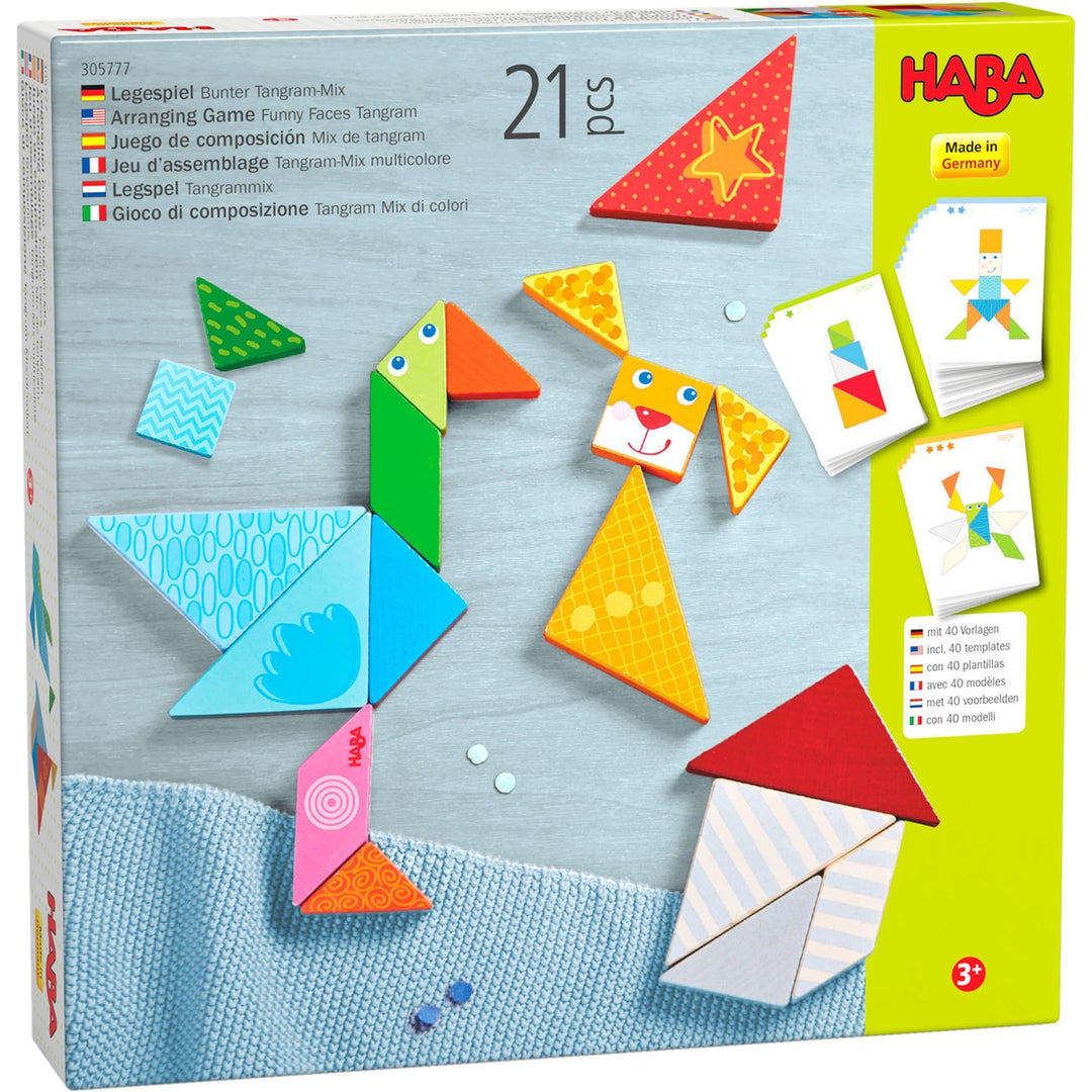 HABA Arranging Game Funny Faces Tangram