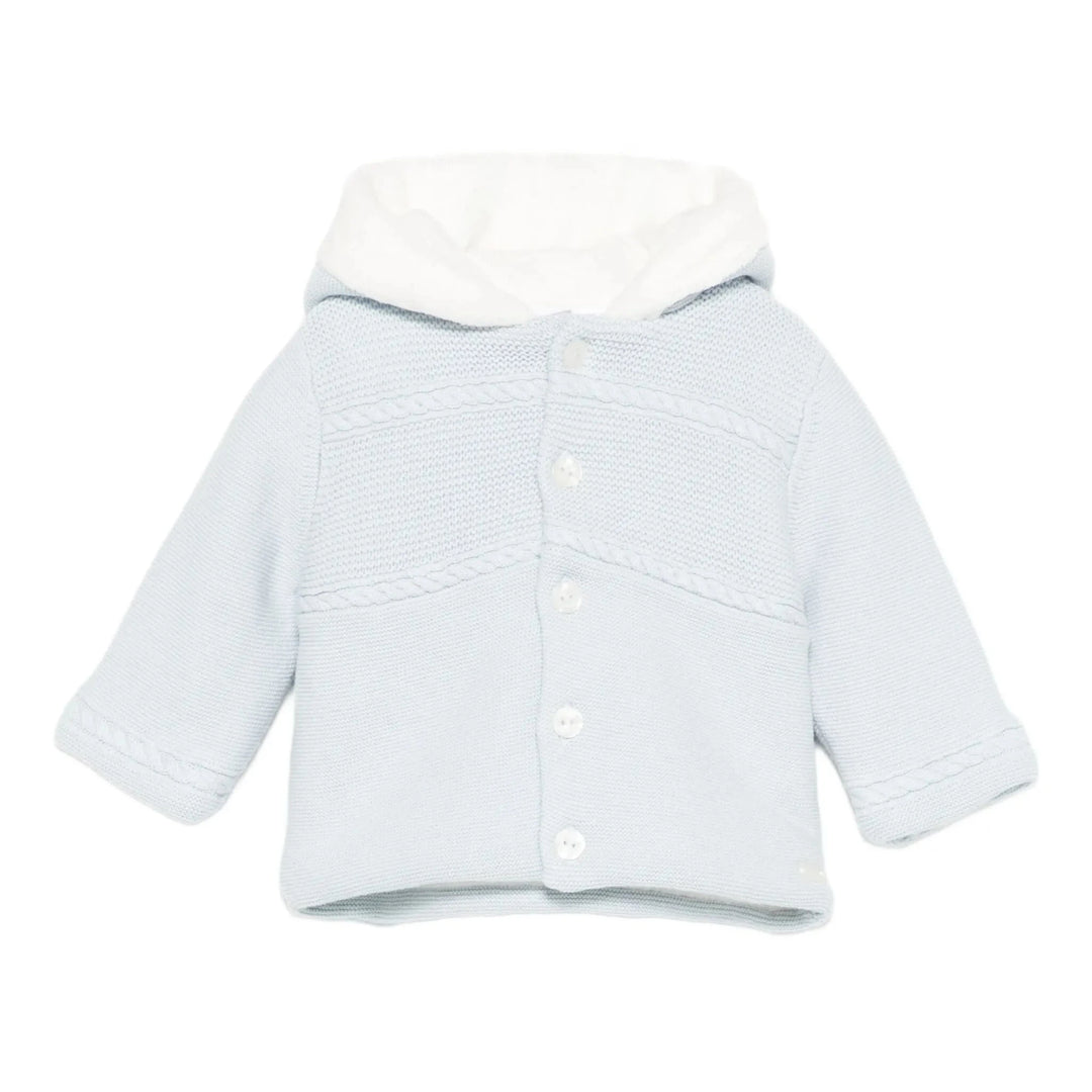 Tartine et Chocolat Kids Hooded Cable Knit Coat