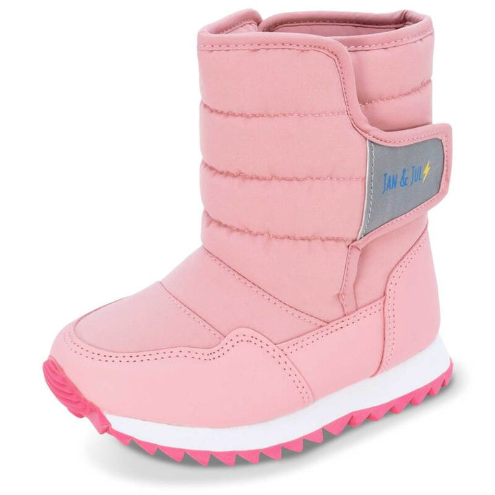 >Jan & Jul Kids Toasty-Dry Tall Puffy Winter Boots - Dusty Pink
