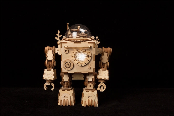 >Hands Craft DIY 3D Wooden Puzzle Steam Punk Music Box: Orpheus