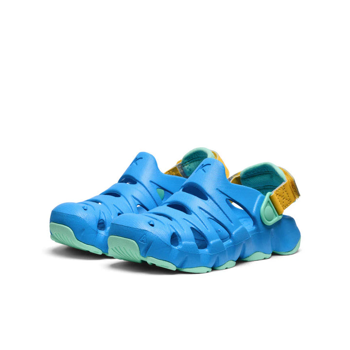 KEEN Kids HyperFLT Clog - AZURE BLUE/DAFFODIL