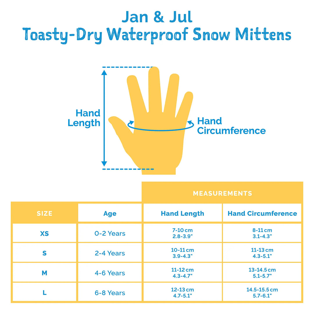 >Jan & Jul Kids Toasty-Dry Waterproof Snow Mitten - Black Star