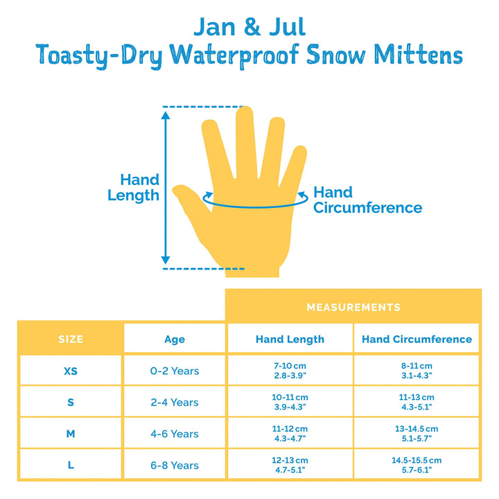 Jan & Jul Kids Toasty-Dry Waterproof Snow Mitten - Black