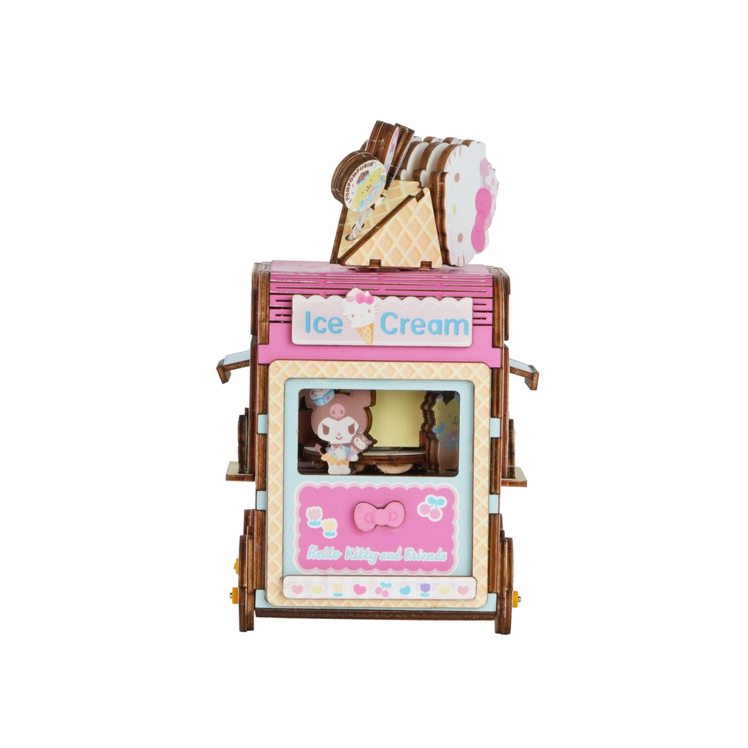 >Hands Craft Hello Kitty® and Friends Wooden Music Box: Ice Cream Truck