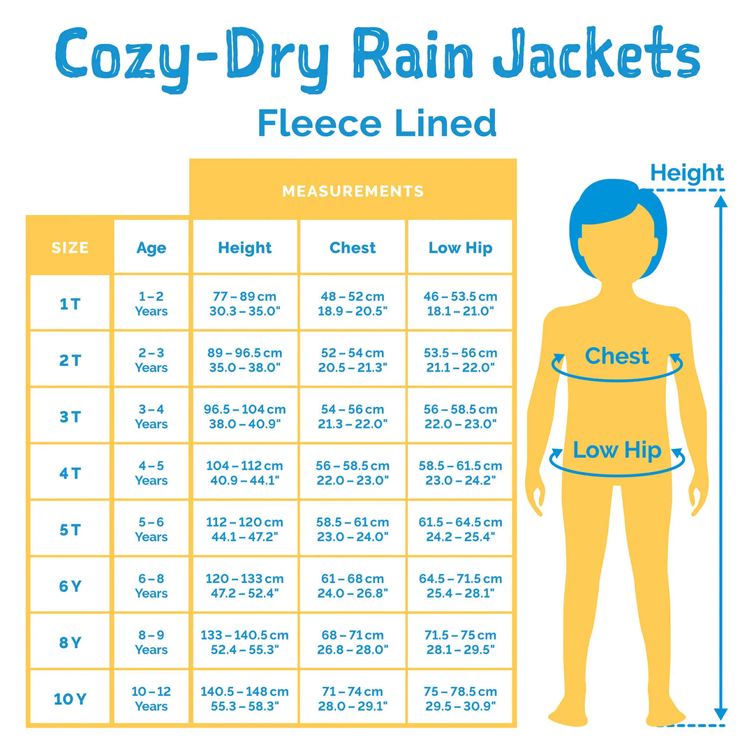 Jan & Jul Kids Cozy-Dry Waterproof Jacket - Constellations