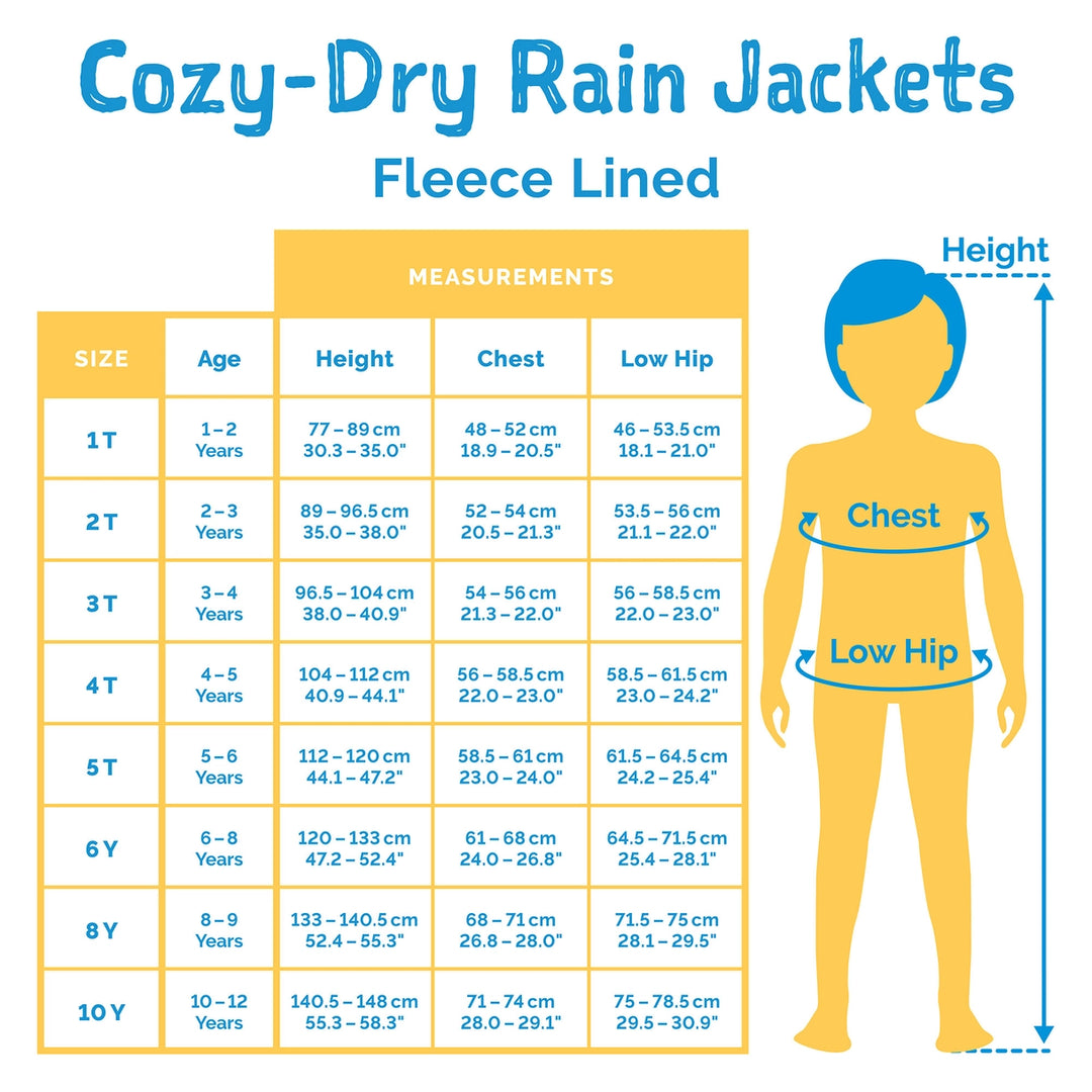 >Jan & Jul Kids Cozy-Dry Waterproof Jacket - Purple Dream