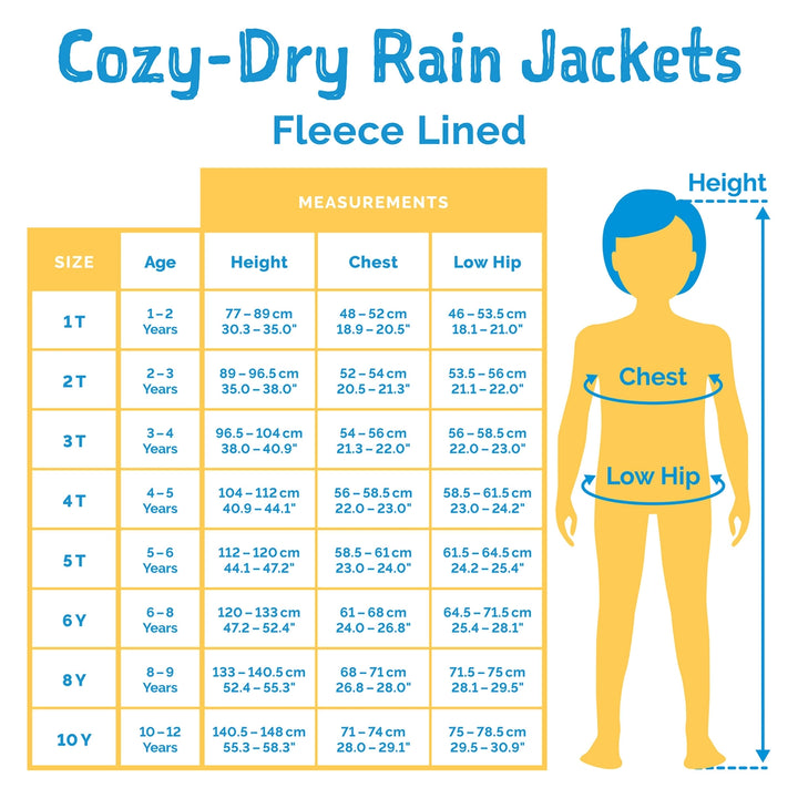 >Jan & Jul Kids Cozy-Dry Waterproof Jacket - Purple Dream