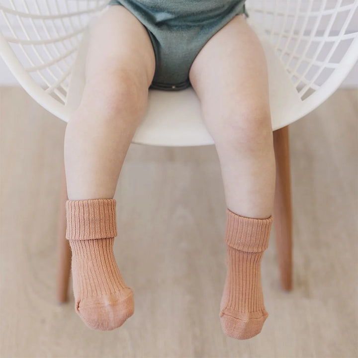 >Woolino Baby and Toddler Wool Socks - Cork