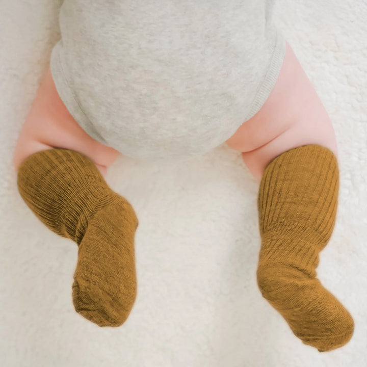 >Woolino Baby and Toddler Wool Socks - Terracotta