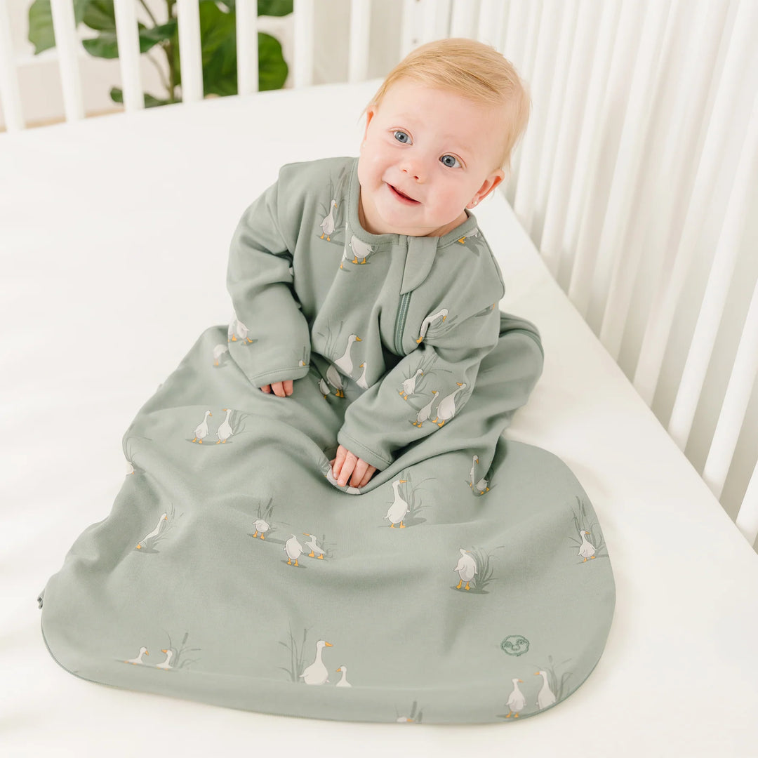 >Woolino Baby Merino Wool & Organic Cotton Slumber Sack Sleep Bag - Goose