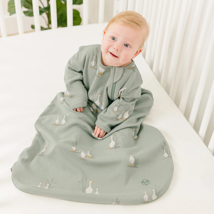 >Woolino Baby Merino Wool & Organic Cotton Slumber Sack Sleep Bag - Goose