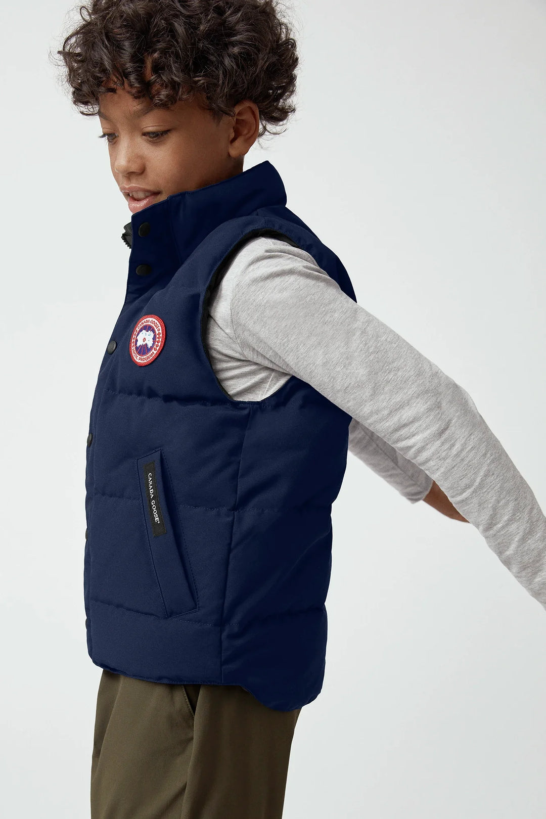 Canada Goose Kids Youth 4554Y Vanier Down Vest Black Mom Loves Me Children Boutique