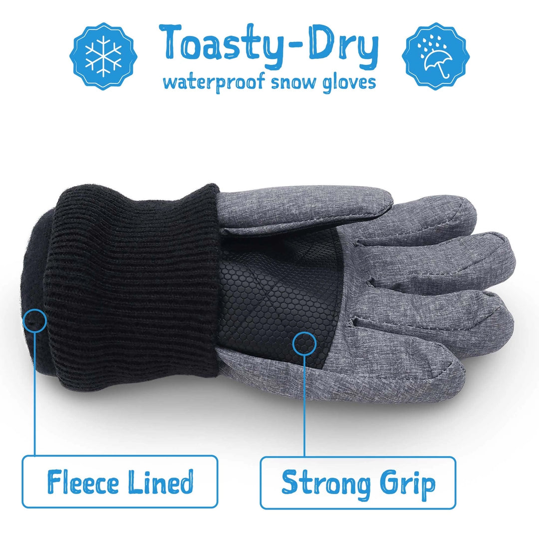 >Jan & Jul Kids Toasty-Dry Waterproof Snow Gloves - Dusty Pink