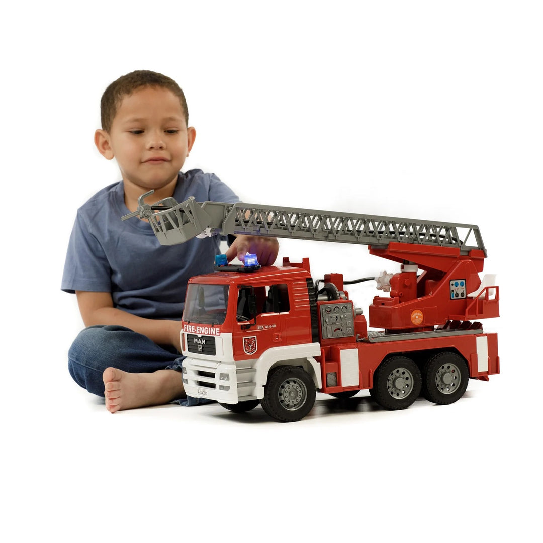 >Bruder 02771 MAN Fire Engine w/ Water Pump and Light & Sound Module 18.5 x 6.9 x 9.5 inch