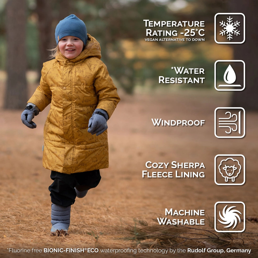 >Jan & Jul Kids Toasty-Dry Puffy Coat - Winter Bear