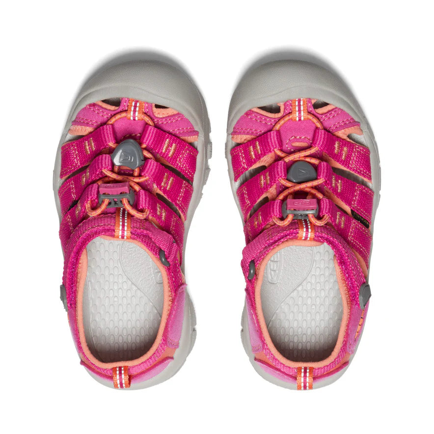 >KEEN Kids Newport H2 Quick-Dry Sandal - Verry Berry/Fusion Coral