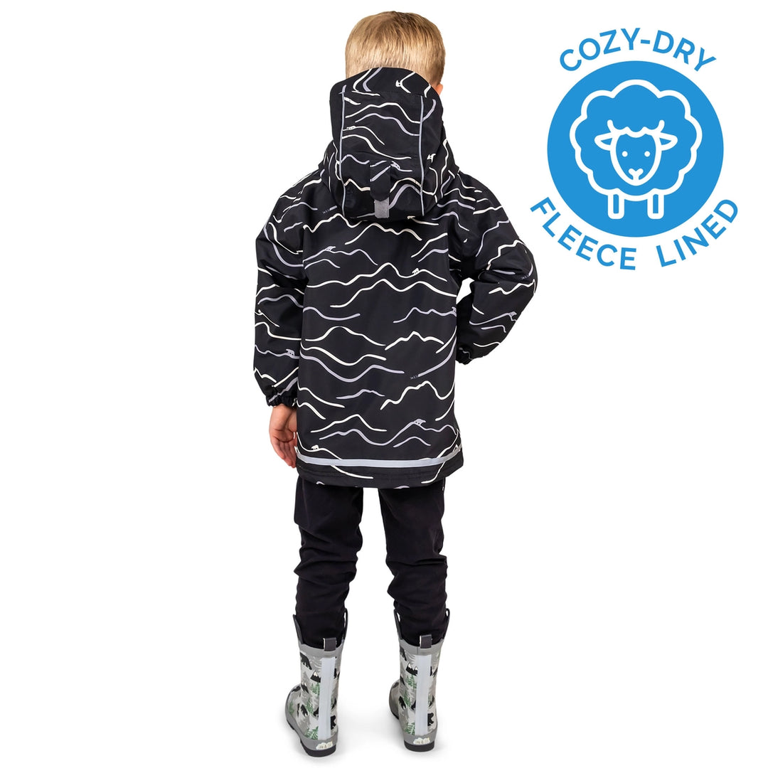 >Jan & Jul Kids Cozy-Dry Waterproof Jacket - Bear Mountain