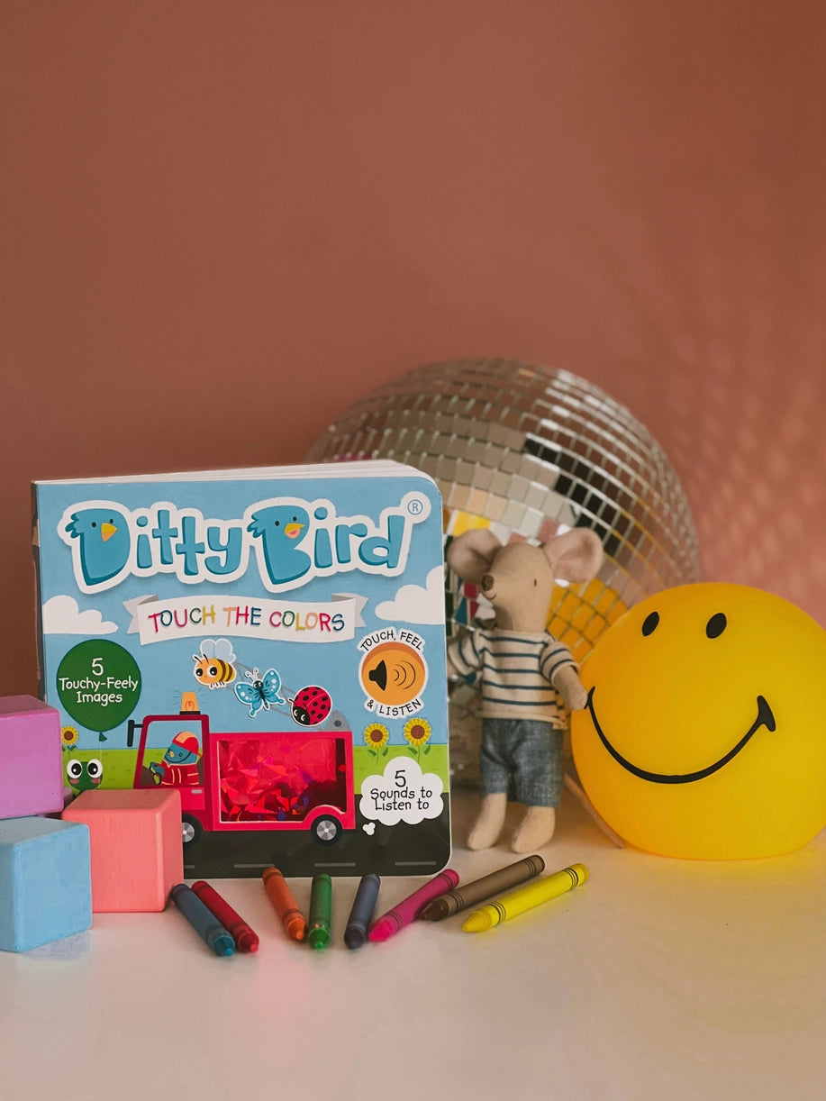 DITTY BIRD First Sensory Book -Montessori- Touch the Colors
