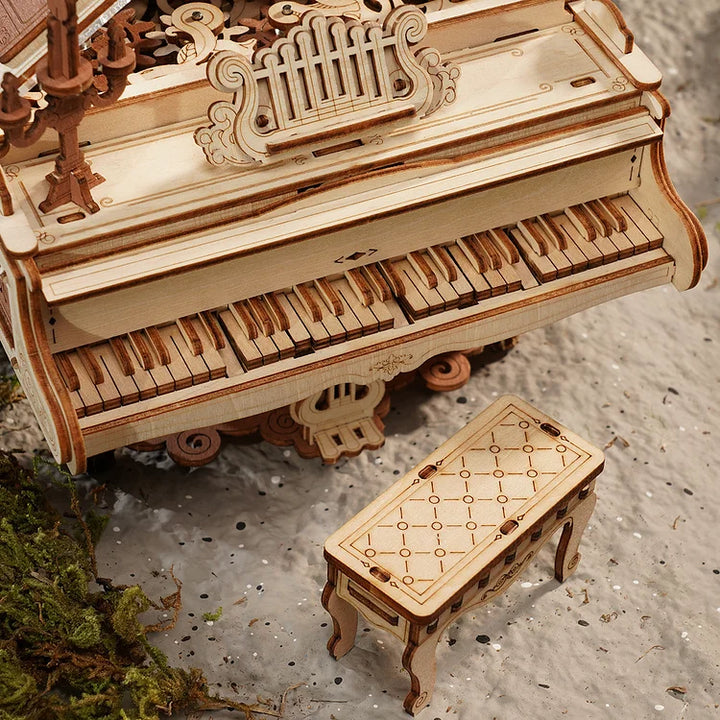 >Hands Craft DIY Mechanical Music Box: Magic Piano