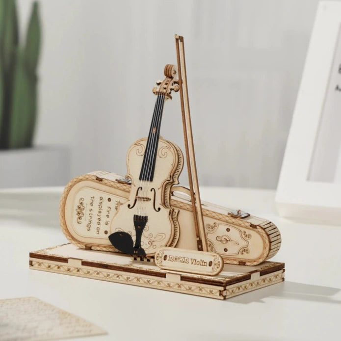 Hands Craft 3D Laser Cut Wooden Puzzle: Violin Capriccio