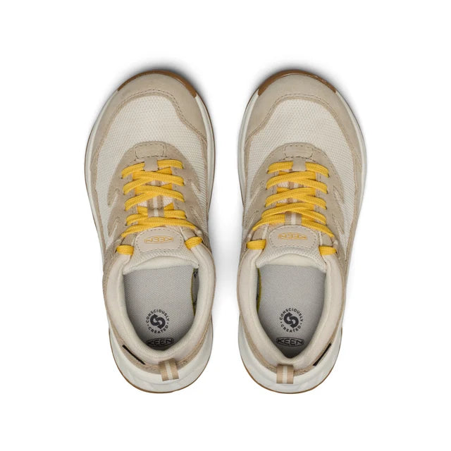 >KEEN Kids Hightrail Waterproof Hiking Shoe - BIRCH/DAFFODIL