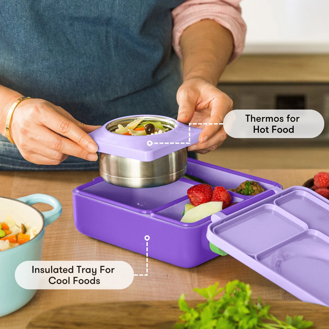 OmieBox Lunch Box - Lilac Purple 3-7Y