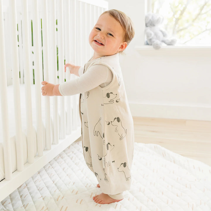 >Woolino Merino Wool 4 Season Baby Sleep Bag with FEET opening - Puppy