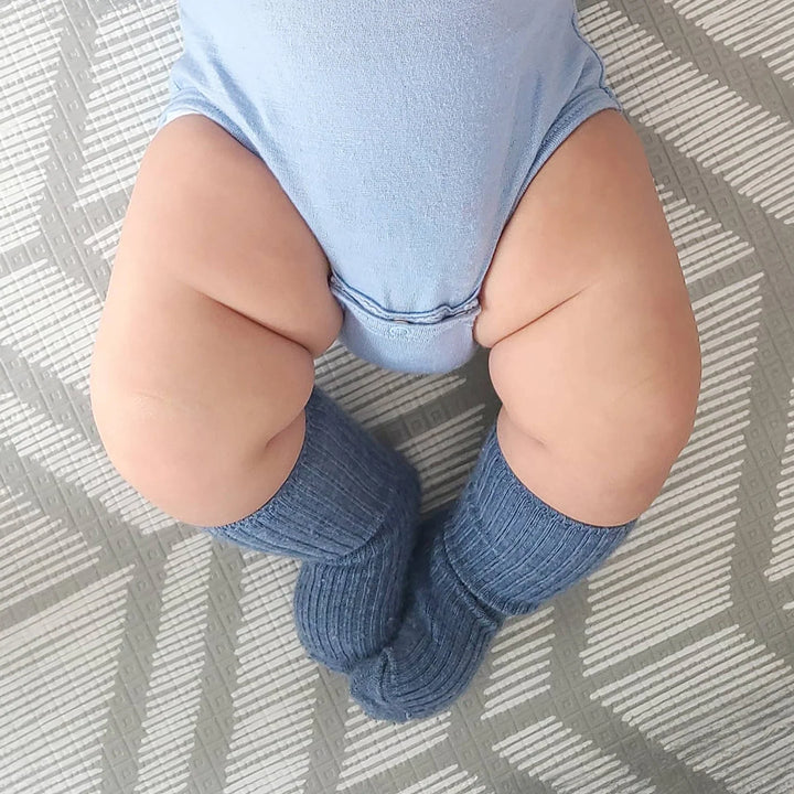 >Woolino Baby and Toddler Wool Socks - Blue