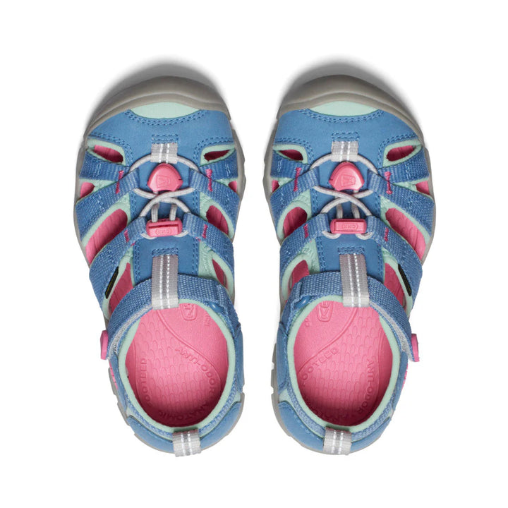 >KEEN Kids Seacamp II CNX Hybrid Water Sandal - Coronet Blue/Hot Pink