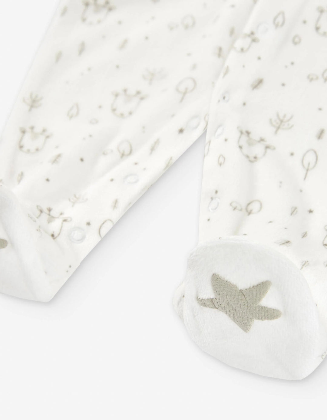 Losan Baby Winter Deer Bodysuit - White -  Newborn