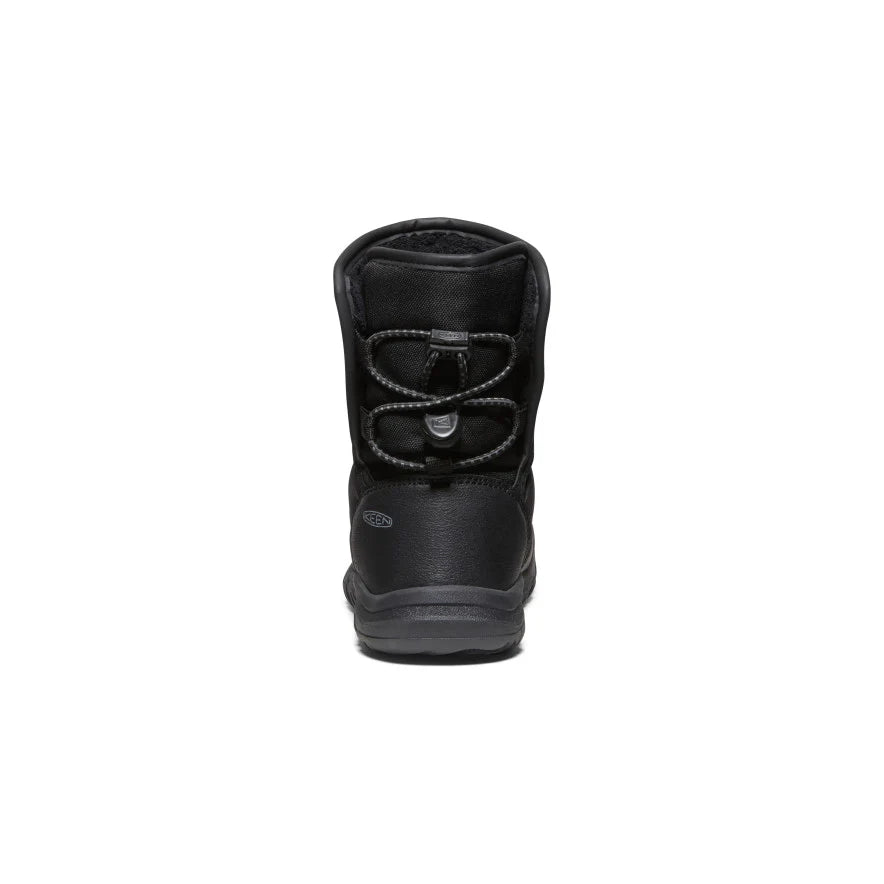 >KEEN Kids Puffrider Waterproof Winter Boot - BLACK/STEEL GREY