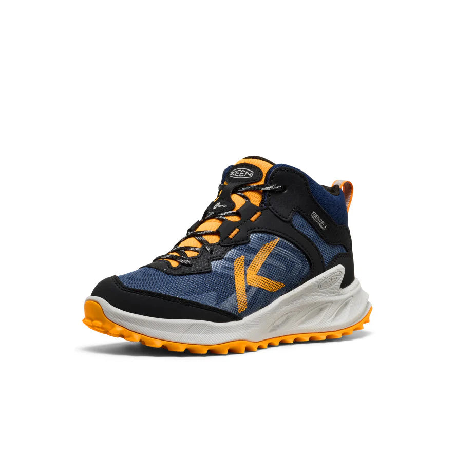 >KEEN Kids Zionic Waterproof Boot - Naval Academy/Bright Marigold – Mom ...