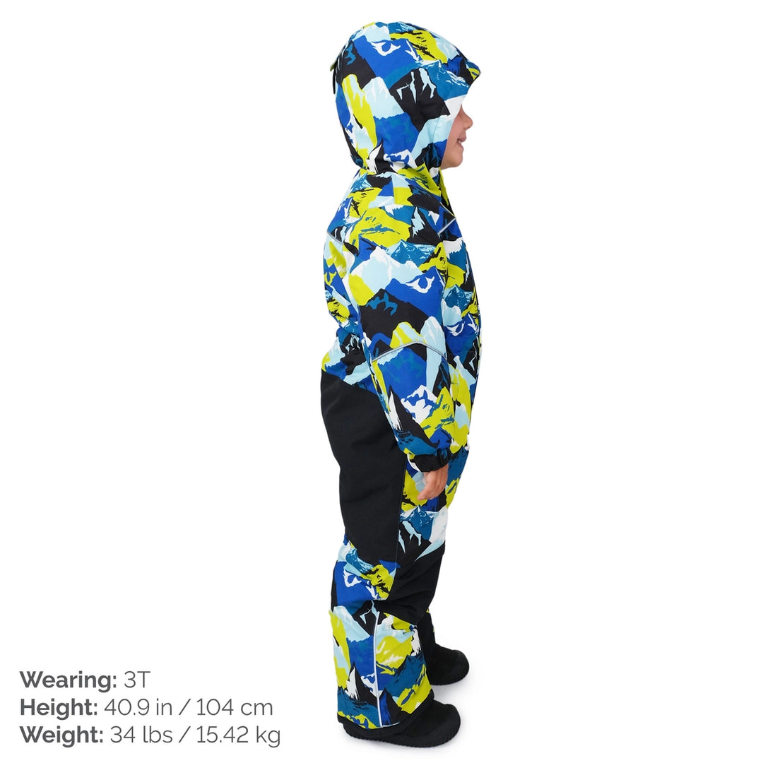 >Jan & Jul Kids Waterproof Snowsuit - Neon Peaks