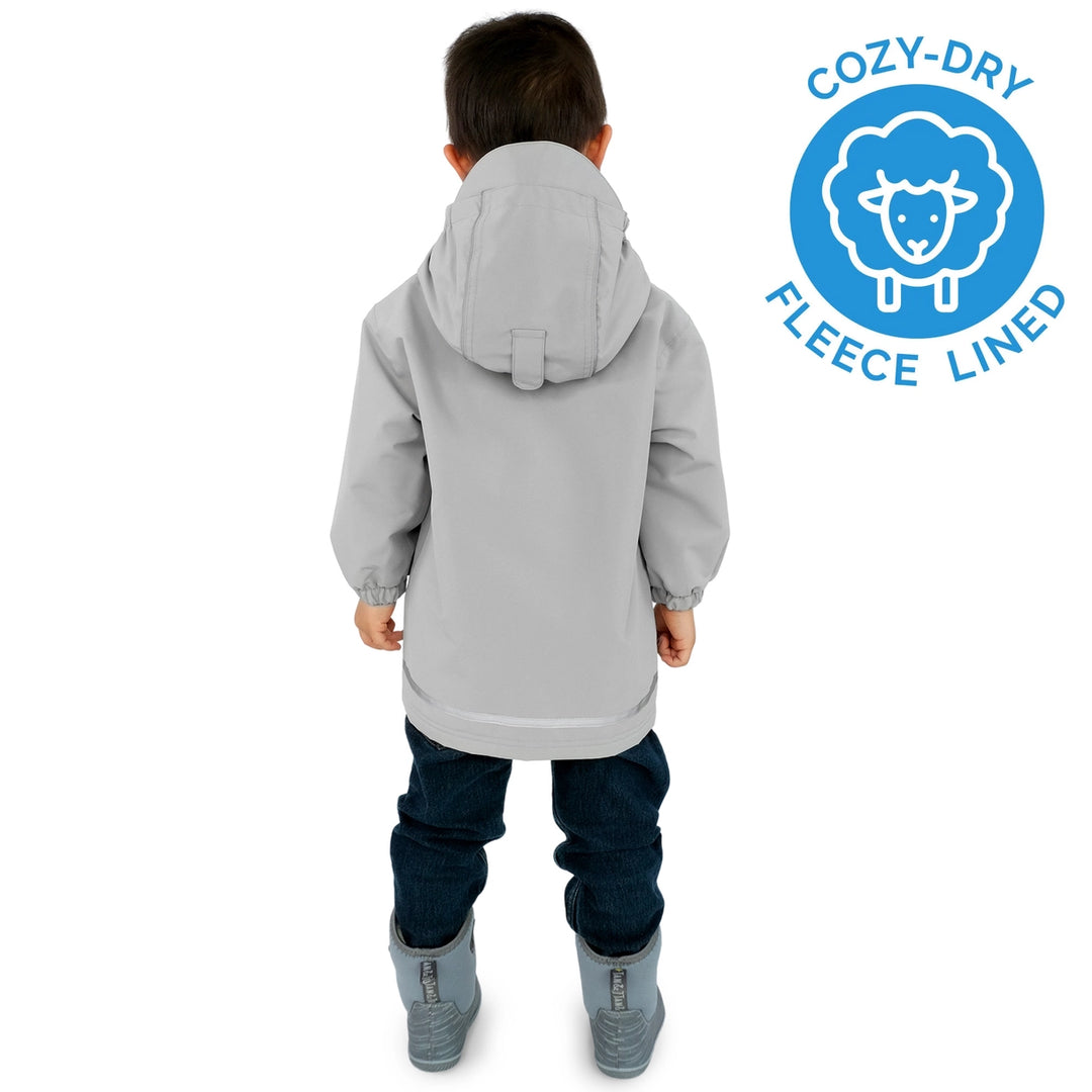 >Jan & Jul Kids Cozy-Dry Waterproof Jacket - Greystone