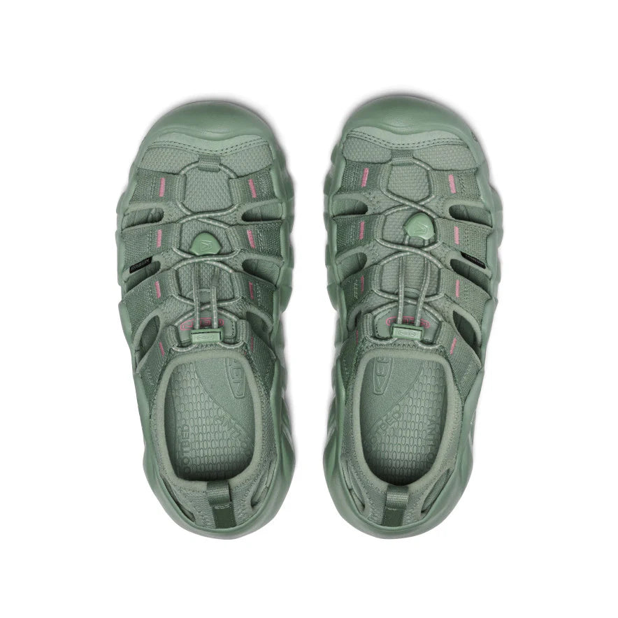 >KEEN Women's Hyperport H2 Extra Cushy Sandal - MONOCHROME/LILY PAD