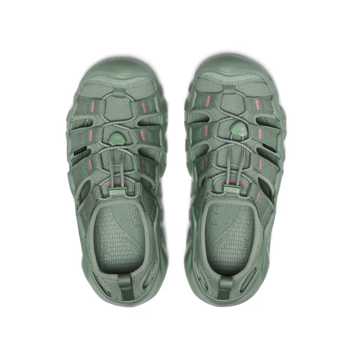 >KEEN Women's Hyperport H2 Extra Cushy Sandal - MONOCHROME/LILY PAD