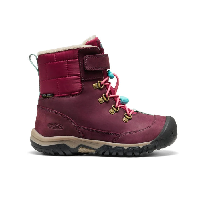 >KEEN Kids Kanibou Waterproof Winter Boot - FIG/PINK LEMONADE