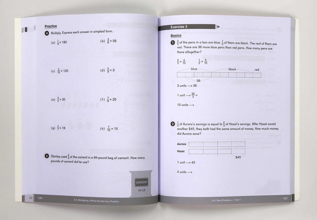 Singapore Math - Dimensions Math Workbook 5A