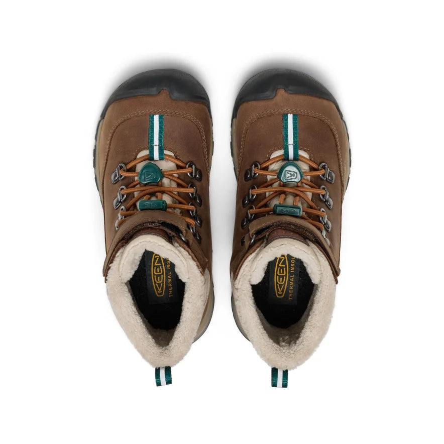 >KEEN Kids Kanibou Waterproof Winter Boot - DARK EARTH/ROASTED PECAN