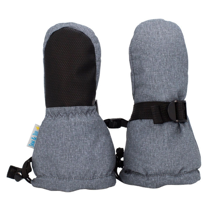 >Jan & Jul Kids Toasty-Dry Waterproof Snow Mitten - Heather Grey