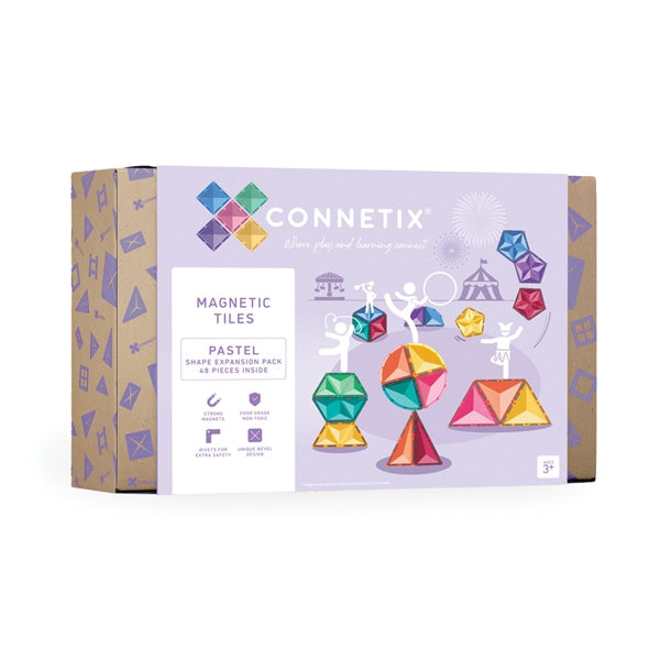 >CONNETIX Pastel Tiles - 48 Pieces Expansion Pack