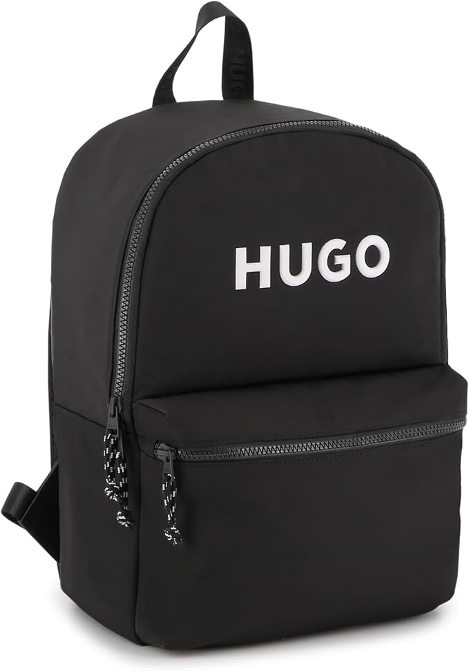 Hugo Logo-Appliqué Backpack - Black