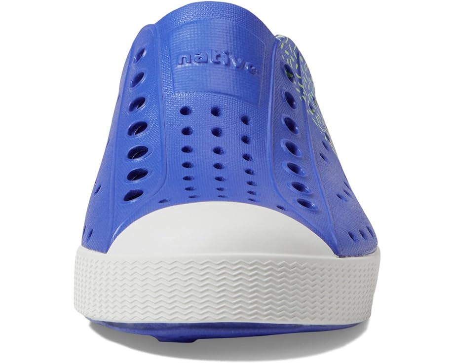 Native Kids Jefferson Sugarlite Block Sandals Shoes - UV Blue/Shell White/Hyper Freesia Celery Block