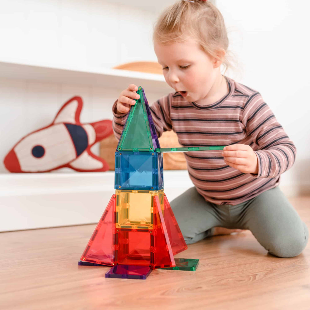 CONNETIX Rainbow Tiles - 62 Piece Set Starter Pack