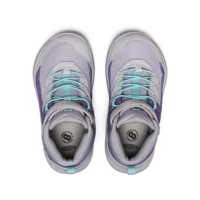 >KEEN Kids Hightrail Versatile Traction Waterproof Hiking Boot - PURPLE HAZE/THISTLE
